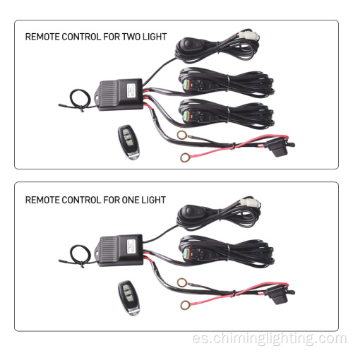 Arnés de cableado de control remoto de alta calidad 2 cuentas de luz RGB LECHES DE ROCA LED CON CONTROLER REMITOS